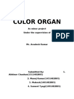 Color Organ: As Minor Project Under The Supervision of