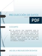 1.4 Recolección de Datos