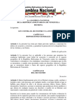 Ley Contra El Secuestro y La Extorsión