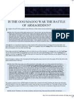 Is The Gog/Magog War The Battle of Armageddon?