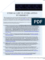 Eternal Life vs. Everlasting Punishment