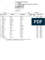 TLE - Tacloban Room Assignments For September 2013 LET