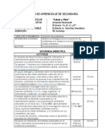 Modelo Sesión de Aprendizaje - Llamellin