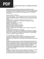 Disposiciones Legales Sobre Sobre La Obligatoriedad de La Contabilidad