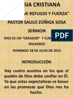 Dios Creador y Dador de Milagros