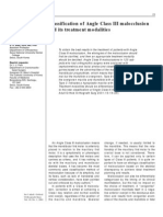 Classification of Angle Class III Malocclusion