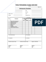 Jurutera Perunding Zaaba SDN BHD: Brickworks Checklist