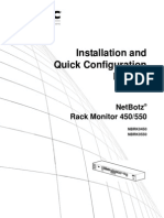 APC NetBotz Rack Monitor 450 Installation and Quick Configuration Manual PDF