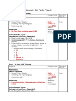 Mathematics Lesson Plan Term 3 Week 1