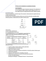 CH2102 - VSEPR Theory and Coordination Chemistry