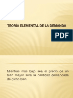 Teoria Elemental de La Demanda