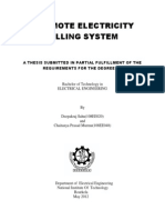 Synopsis of GSM Based Remote Electricity Billing System