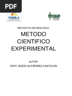 Metodo Cientifico Experimental para Biologia