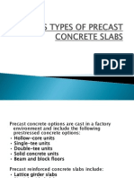 Various Types of Precast Concrete Slabs