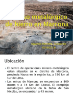 Proceso Metalúrgico de Hierro en Marcona