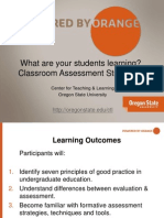 What Are Your Students Learning? Classroom Assessment Strategies