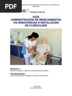 Administración de Medicamentos Vía Endovenosa e Instalación de Fleboclisis