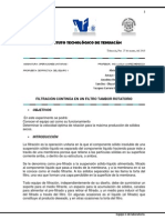 PRACTICA PROPUESTA - Filtración Continúa en Un Filtro Tambor Rotatorio.