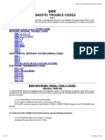 BMW Error Codes