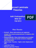 Advanced Laminate Theories: Aditi Chattopadhyay MAE 557 Fall 2012