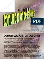 Comunicacion de Labores