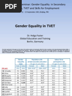 Gender Equality in TVET