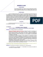 Decreto 29-2001 Del Congreso