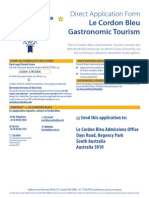 Le Cordon Bleu Master of Gastronomic Tourism Direct Application Form (v20130305)