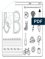 Fichas de La Letra B PDF