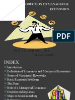 Introduction To Managerial Economics