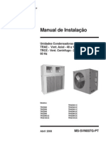 Trane - Manual de Instalação TRAE e TRCE