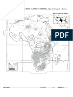 Mapa Mudo de Africa Físico