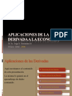 Aplicaciones de La Derivada A La Economía