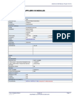 6 Equipment and Suppliers Schedules 3