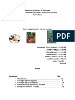 Monografia Sobre La Investigacion en Las Ciencias Sociales