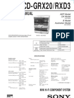 Service Manual: HCD-GRX20/RXD3