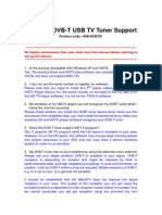 WandTV DVBT USB Tuner Product Support