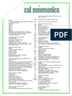 Medical Mnemonics 4 Print