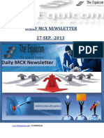 Daily MCX Newsletter