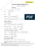 Accident Investigation Form