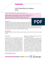 Computational Model of Edge Effects in Graphene Nanoribbon Transistors