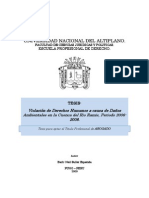 Violación de Derechos Humanos Por Causas Ambientales TESIS