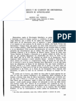 Teresa de Jesus y Su Carnet de Ortodoxia Según Su Epistolario