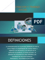 Administración en Trabajo Social