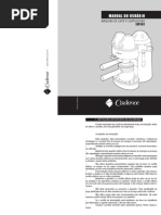 Manual Cafeteira Cadence EXP 302