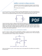 Transimpedance Amplifier / Current To Voltage Converter