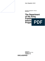 Ar 25-55 Army Foia Program