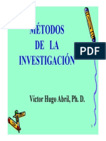 Métodos de La Investigación - Abril PHD