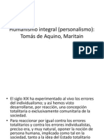 Humanismo Integral (Personalismo)