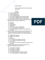 Ultrasonics Testing Level I